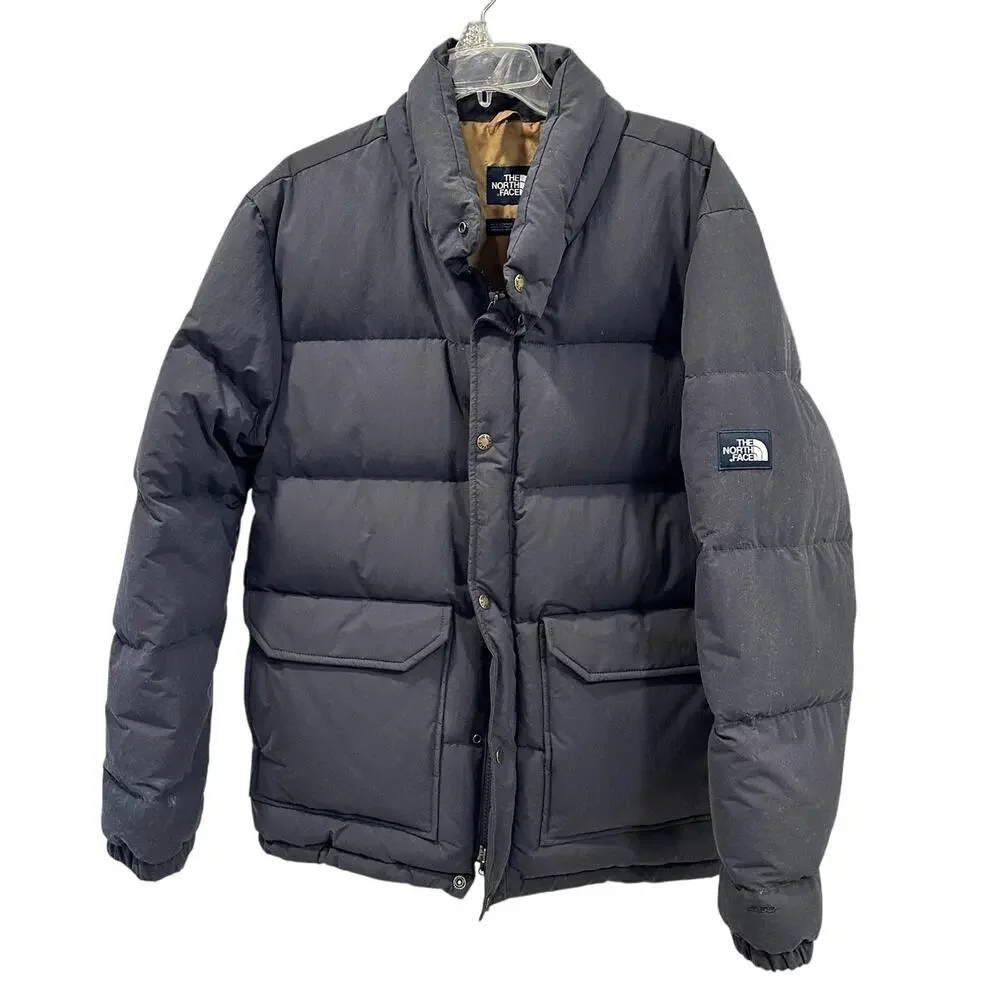 The North Face Gray Sierra Down Jacket L Puffer Coat Quilted Winter Outdoor Cozy